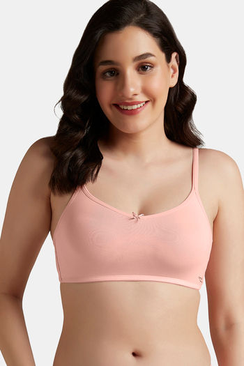 Buy Amante Double Layered Non Wired Full Coverage Super Support Bra - Impatiens Pink